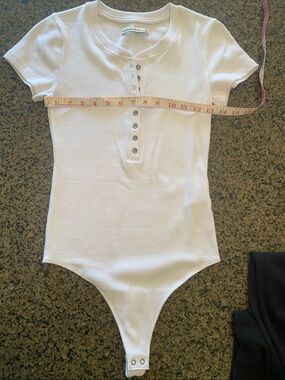 Abercrombie & Fitch - 2 bodysuits.  One white & one black